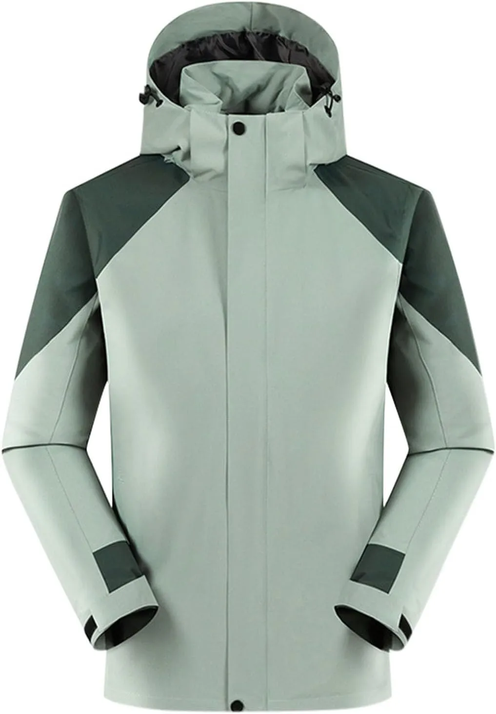 Muscularfit Men's Rain Jacket Waterproof Lightweight Rain Shell Jacket Raincoat Outdoor Sport Windbreaker Jacket Outwear Coat