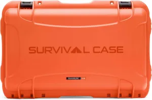 NANUK 938 Survival Gear Storage Case w/Wheels-for Preppers, Survivalist, First Aid and Emergencies - Waterproof, Dustproof, and Impact Resistant-Empty (Orange)