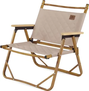 Naturehike MW02 Folding Camping Chair, Padded Ultralight Aluminum Outdoor Camp Chair with Armrest & Back Storage, Portable Collapsible Fishing Chair for Hiking Lawn Picnic Beach