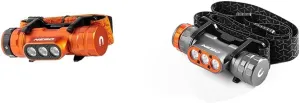NEBO Master Series HL1000 LED Headlamp Transcend 1500 USB Rechargeable Headlamp Bundle
