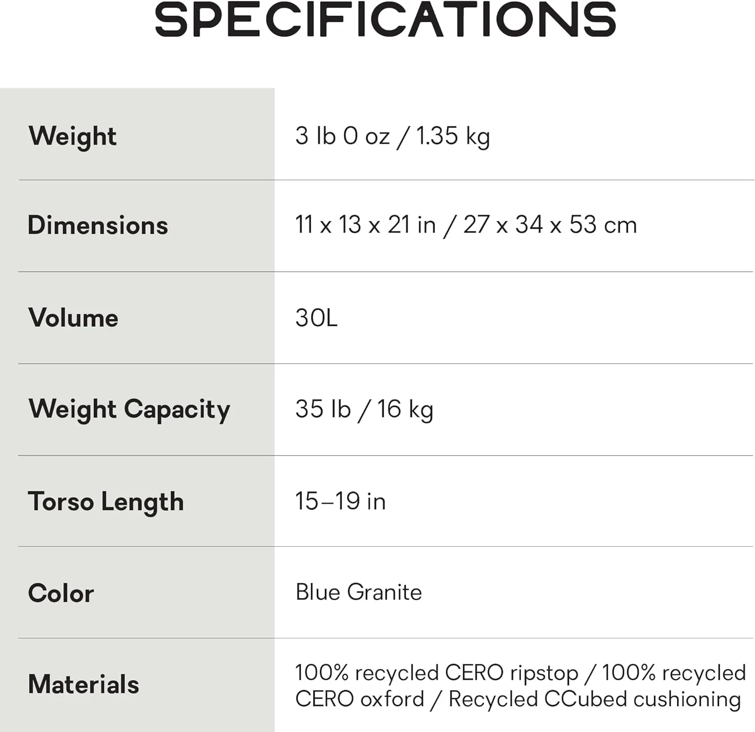 NEMO Equipment Persist Women's 30L Endless Promise All-Adventure Backpack - Blue Granite - 30L