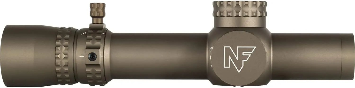Nightforce NX8-1-8x24mm F1 Capped First Focal Plane (F1/FFP) 30mm Tube Durable Precise Waterproof Fogproof Hunting Gun Scope