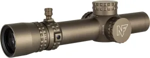 Nightforce NX8-1-8x24mm F1 Capped First Focal Plane (F1/FFP) 30mm Tube Durable Precise Waterproof Fogproof Hunting Gun Scope