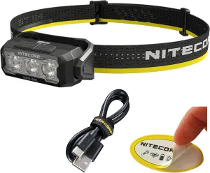 Nitecore HA15 UHE 400 Lumen Headlamp, with USB-C Rechargeable Battery, Compatible with 1xAA Battery with White and Red Beams for Night Running, Camping, Outdoor Uses (Rechargeable)