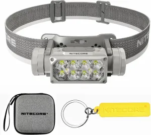 Nitecore HC65 UHE Grey 2000 Lumen High Efficiency Headlamp USB-C Rechargeable Headlight Tag