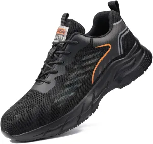Non Slip Work Shoes for Men Waterproof Breathable Food Service Kitchen Restaurant Chef Walking Sneakers