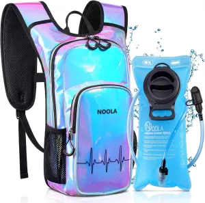 NOOLA Rave Hydration Backpack, Water Backpack with 2L Water Bladder, Festival Essential Accessories for Women Men