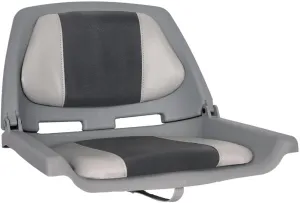 Oceansouth Fisherman Folding Boat Seat (Grey/Charcoal) fishing chair all purpose canoe accessories gear boat seats camo seat covers paddle board waterproof padded folding boating swivel jon bench