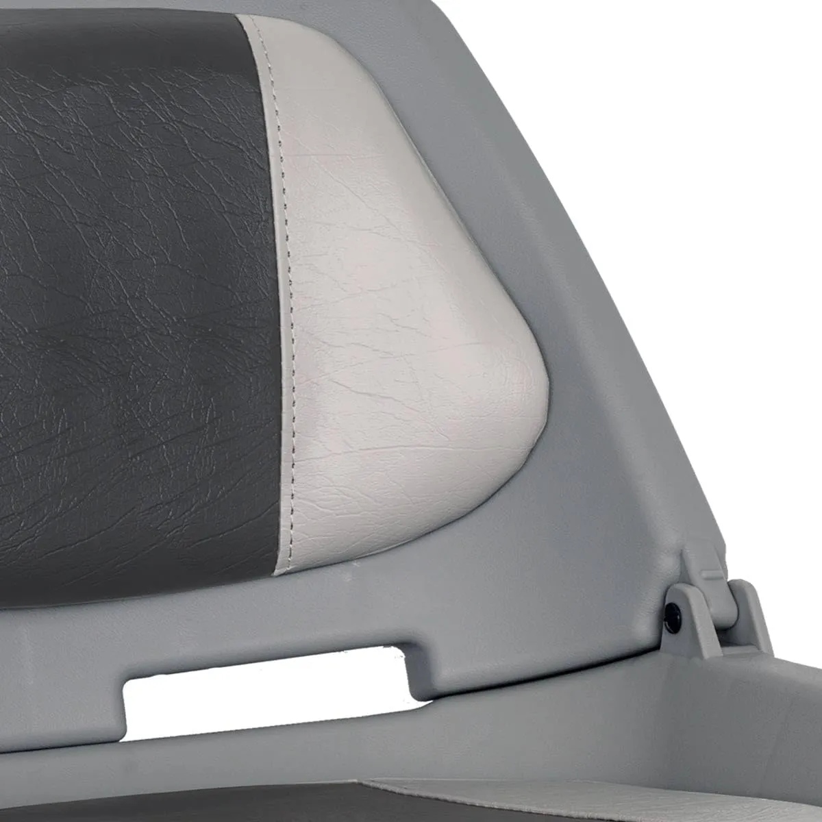 Oceansouth Fisherman Folding Boat Seat (Grey/Charcoal) fishing chair all purpose canoe accessories gear boat seats camo seat covers paddle board waterproof padded folding boating swivel jon bench