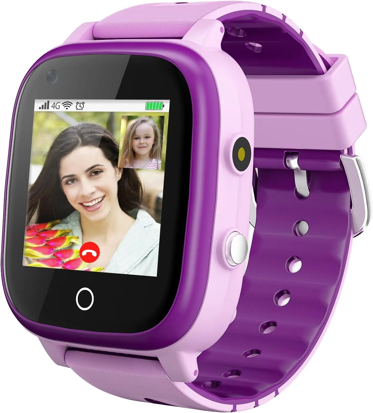 OKYUK Kids Smart Watch 4G Kids Phone Smartwatches with GPS Tracker SOS Call Camera Alarm WiFi Touch Screen Video Chat IP67 Waterproof Wrist Watch for 3-12 Ages Boys Girls Children Birthday Gift