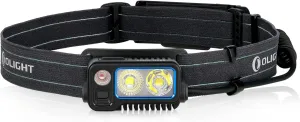 OLIGHT Array 2 Pro 1500 Lumens Headlamp with Red Light Option, Powered by USB-C Rechargeable LED Headlight with Motion Sensor for Outdoors, Camping, Running, Working (Black)