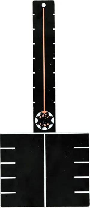 One Putt Ruler-Professional Golf Putting Alignment Training Aid-Precision T-Ruler for Perfect Stroke Path - Aluminum Practice Tool for Indoor/Outdoor Use-Improve Accuracy & Lower Scores
