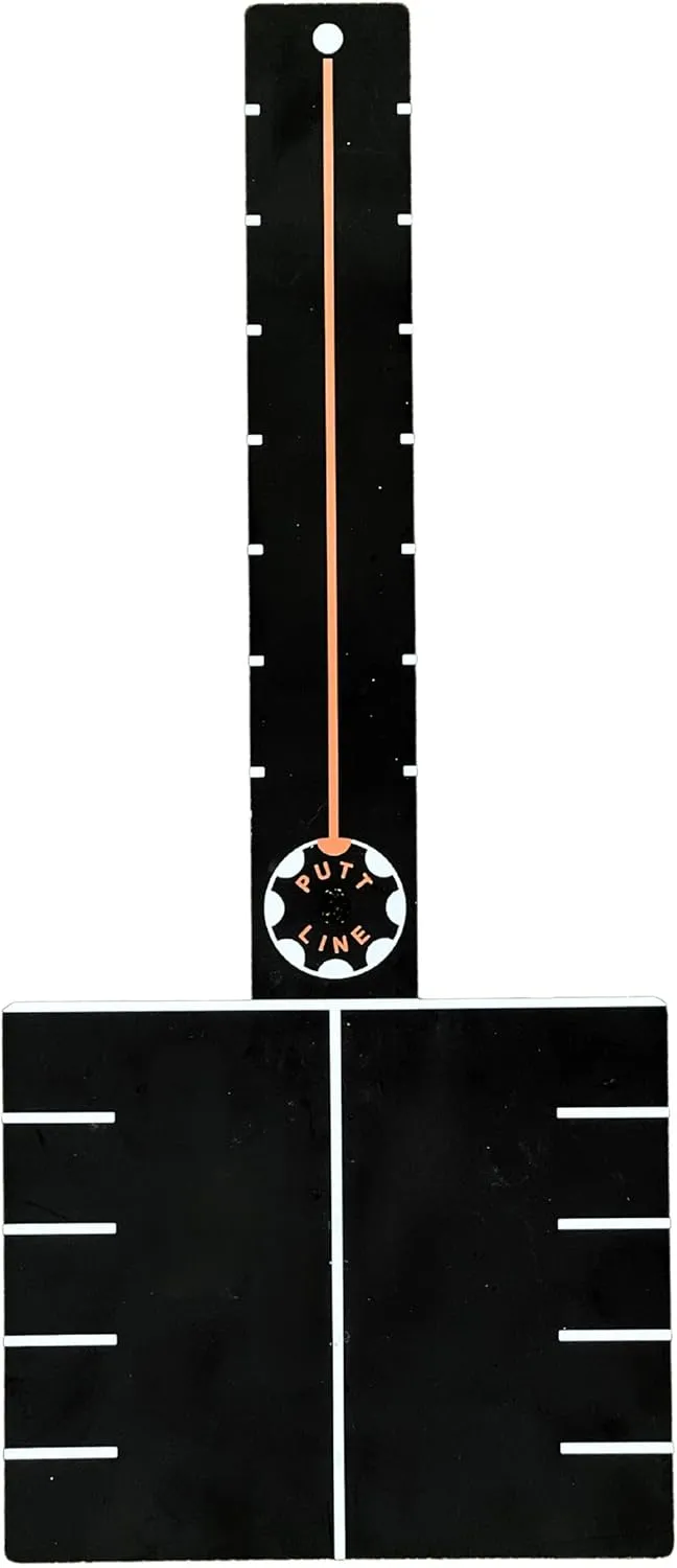 One Putt Ruler-Professional Golf Putting Alignment Training Aid-Precision T-Ruler for Perfect Stroke Path - Aluminum Practice Tool for Indoor/Outdoor Use-Improve Accuracy & Lower Scores