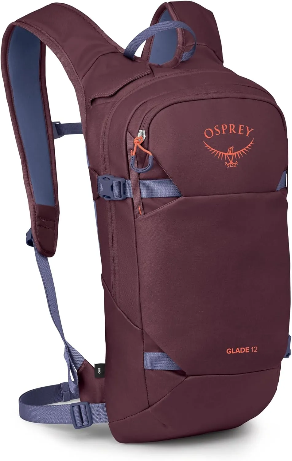 Osprey Glade 12L Ski and Snowboard Backpack with Hydraulics Water Reservoir, Moody Burgundy