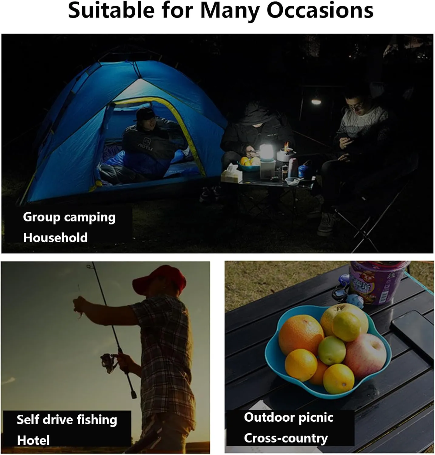 Outdoor Camping Cookware Set Durable Aluminum Camping Cooking Set Compact Camping Pots and Pans Set with Kettle Non-Stick Camping Pan for Outdoor Cooking Hiking and Picnics