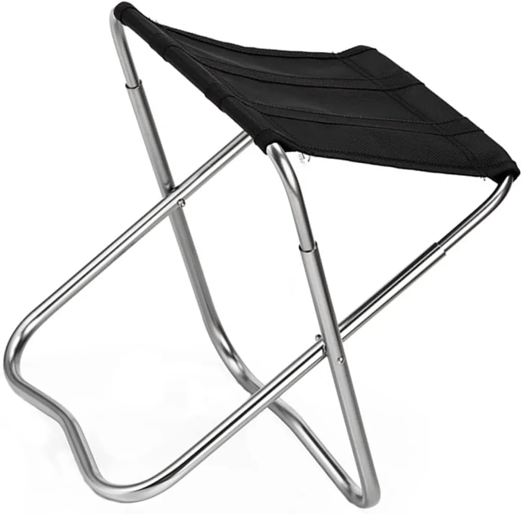 Outdoor Fishing Chair Collapsible Portable Folding Stool Aluminum Alloy Sturdy for Camping Hiking Beach