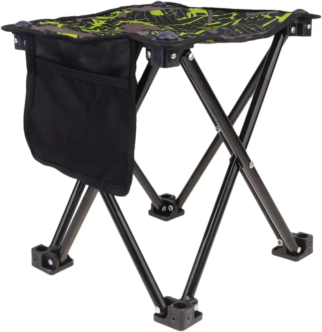 Outdoor Folding Stool Lightweight Stainless Steel Fishing Chair for Camping BBQ and Travel Compact Design Portable Collapsible Outdoor Seat for Beach and Garden Use