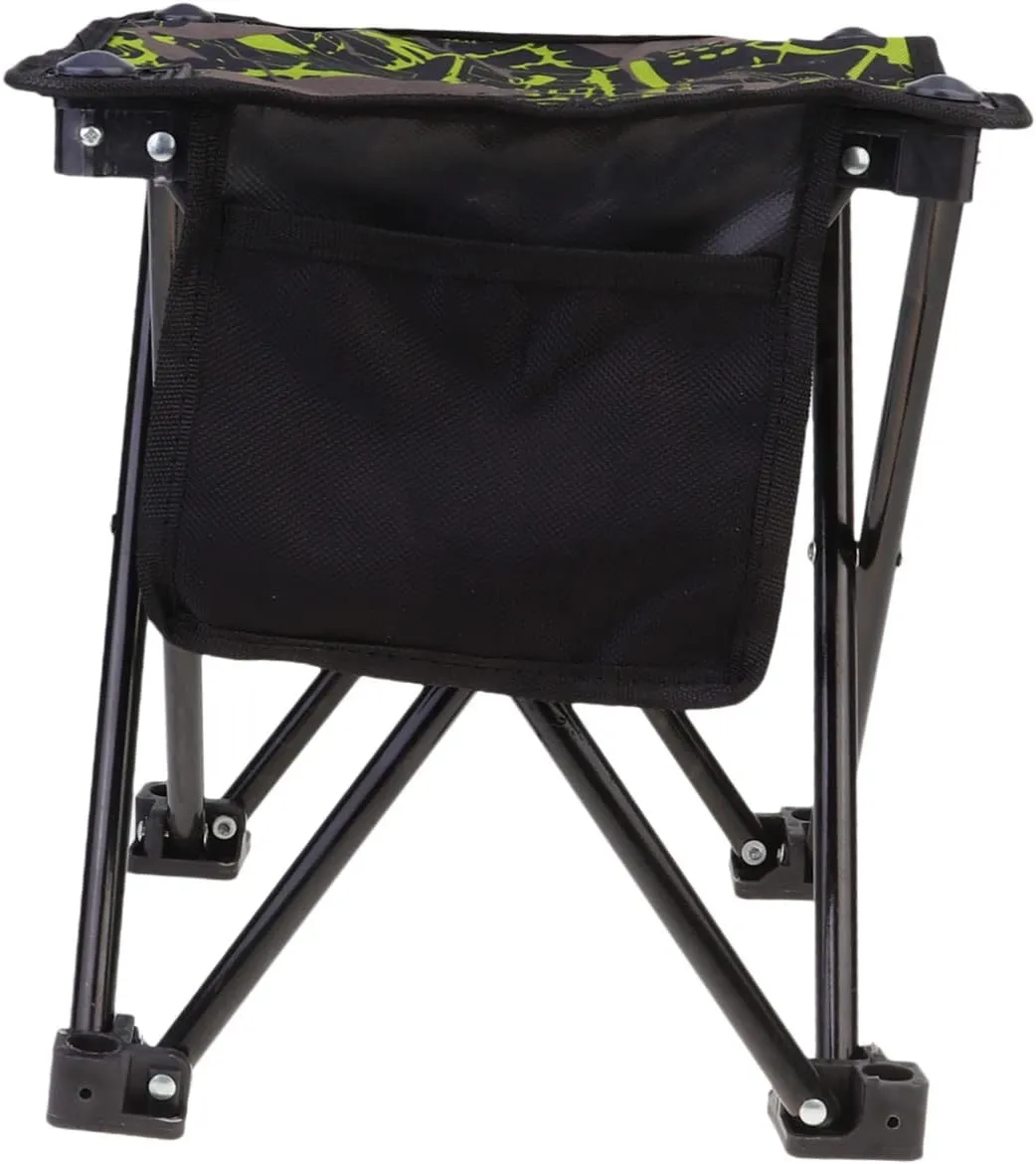 Outdoor Portable Folding Chair for Camping Fishing and BBQ Durable Stainless Steel Stool with Compact Design for Travel and Outdoor Activities