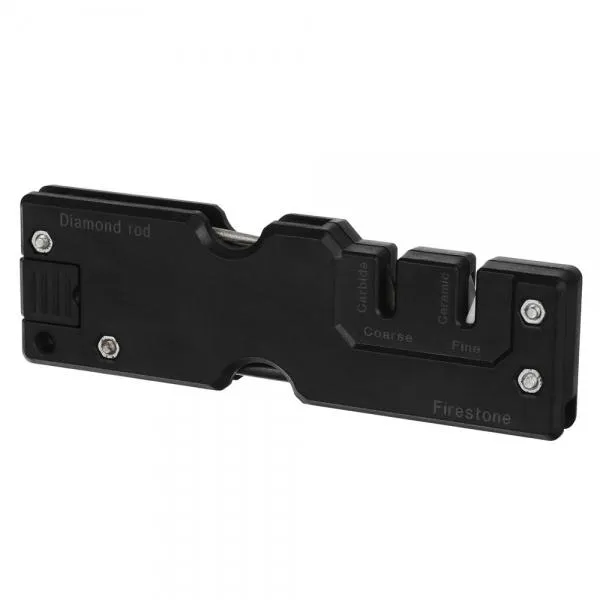 Outdoor Portable Multi-Function Knife Sharpener Black