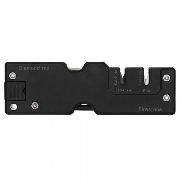 Outdoor Portable Multi-Function Knife Sharpener Black