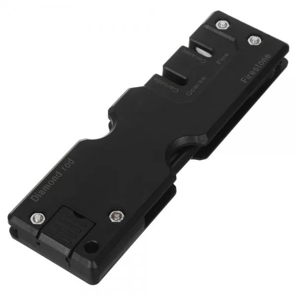 Outdoor Portable Multi-Function Knife Sharpener Black