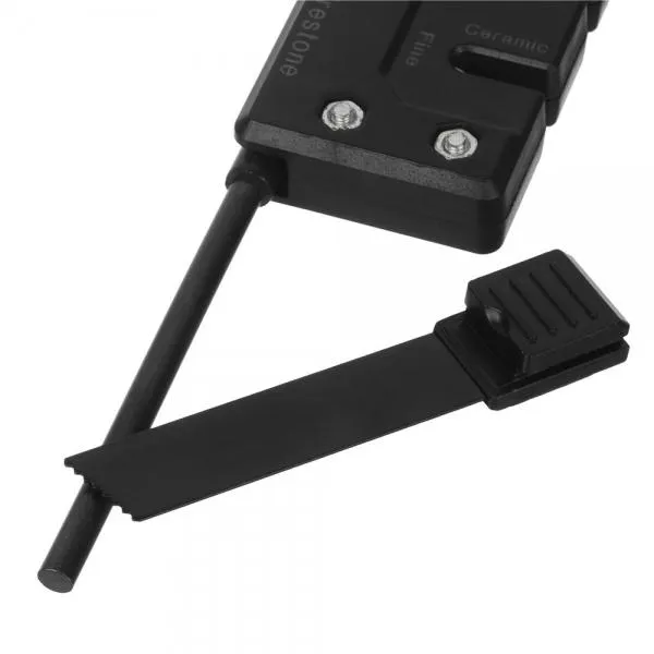 Outdoor Portable Multi-Function Knife Sharpener Black