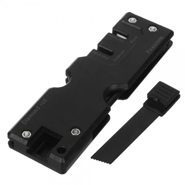 Outdoor Portable Multi-Function Knife Sharpener Black