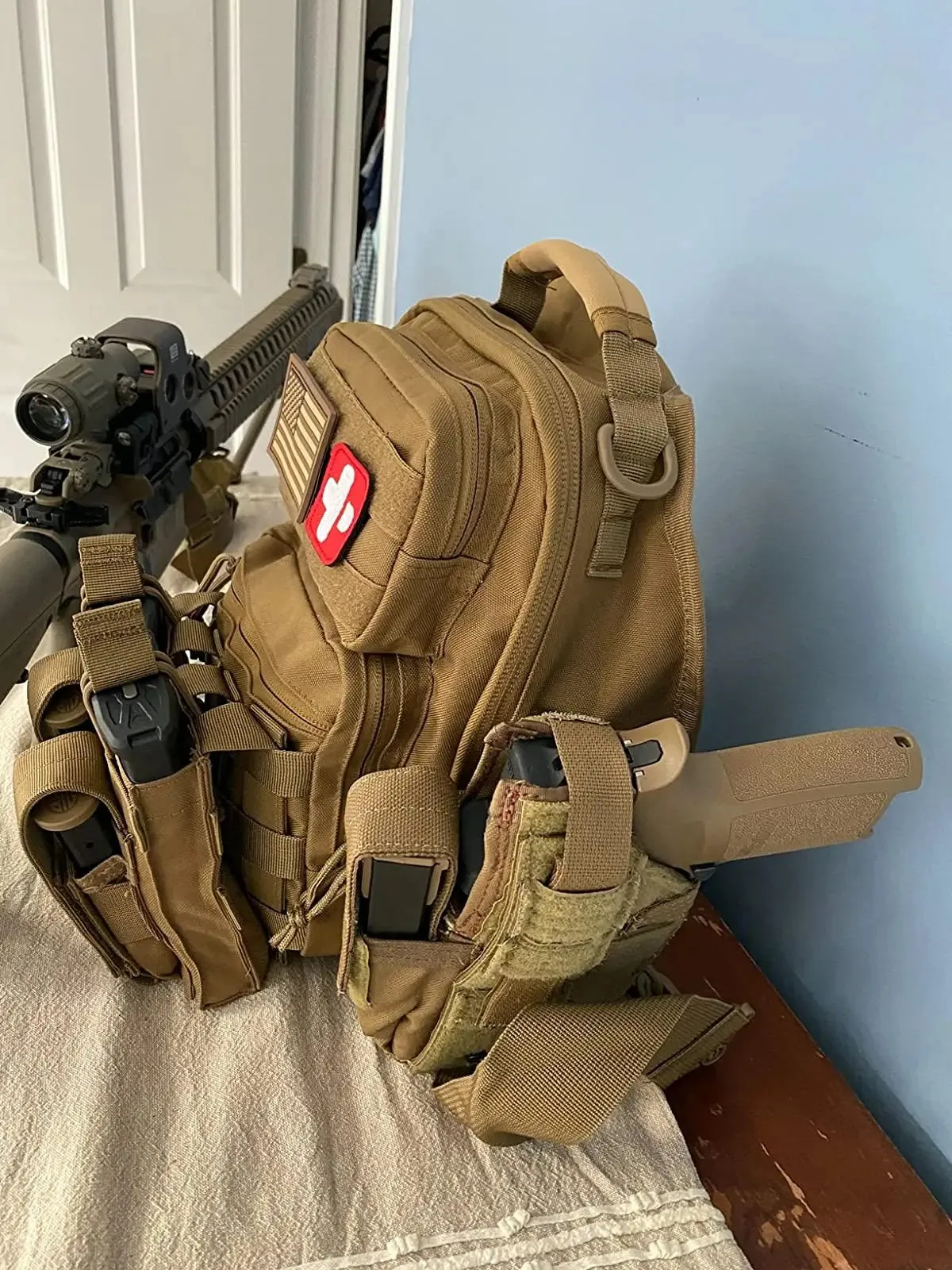 Outdoor Shoulder Bag Rover Sling Pack Small Nylon Backpack