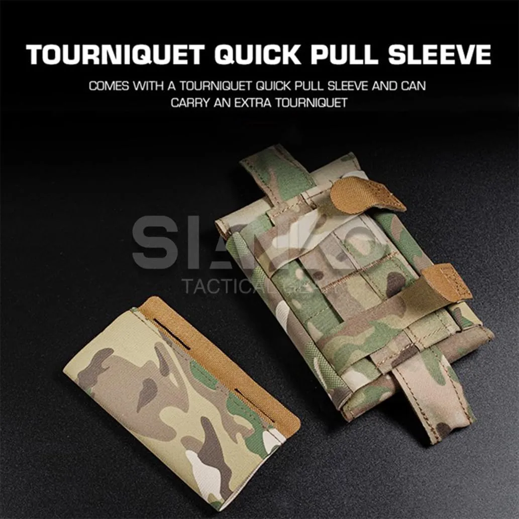 Outdoor Sport Hunting Tactical First Aid Kits,MOLLE IFAK Pouch,Medical Emergency EMT Bag,Quick Release Portable Mini EDC Tool Admin Pouch