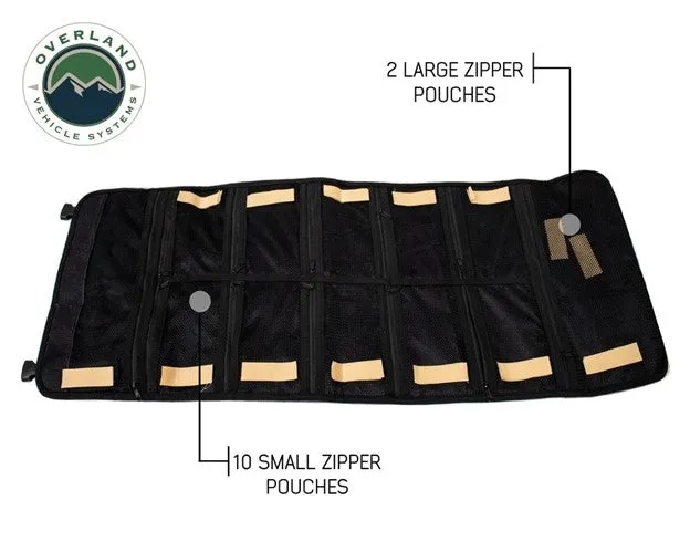 Overland Vehicle Systems Rolled First Aid Bag #16, Waxed Canvas