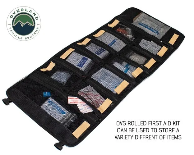 Overland Vehicle Systems Rolled First Aid Bag #16, Waxed Canvas