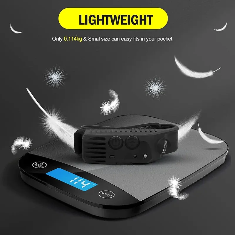 Pack USB Rechargeable LED Headlamp - Sensor Flashlight, Waterproof, XPE COB, Camping, Fishing Lantern