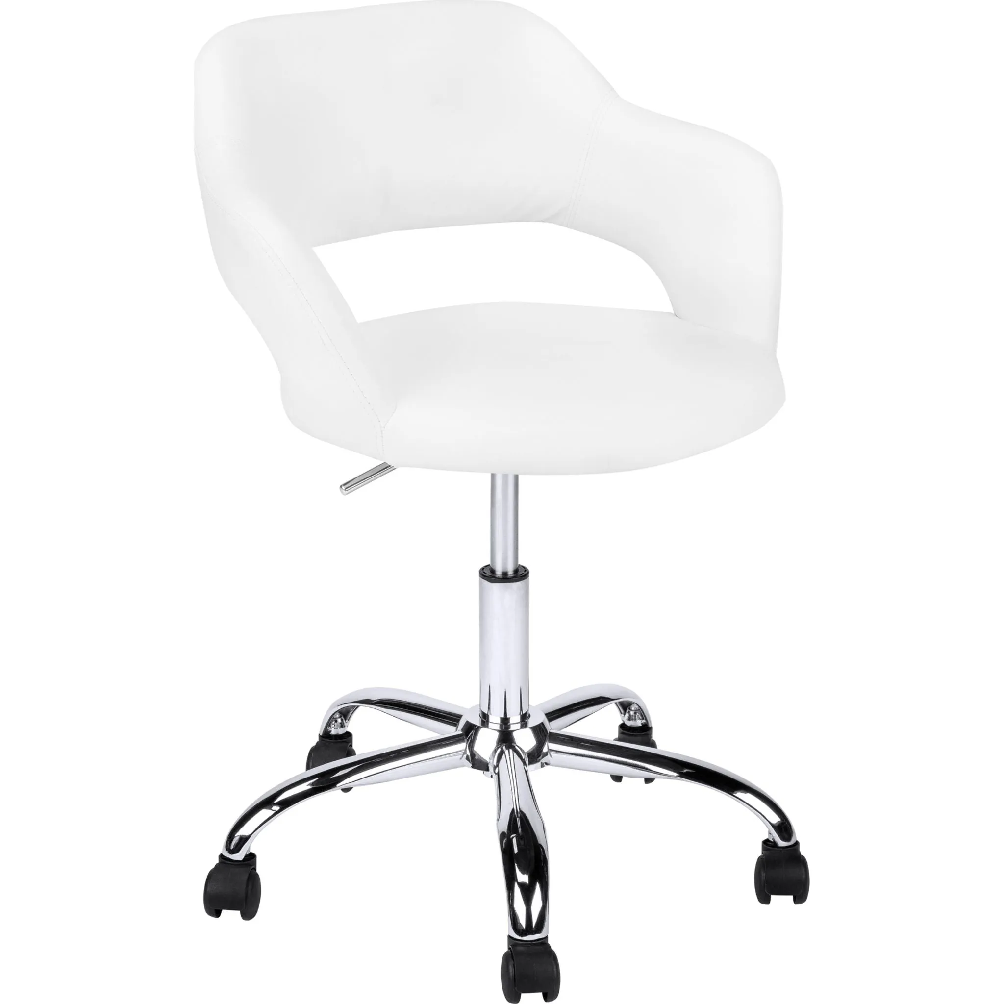 Padded Office Chair - White