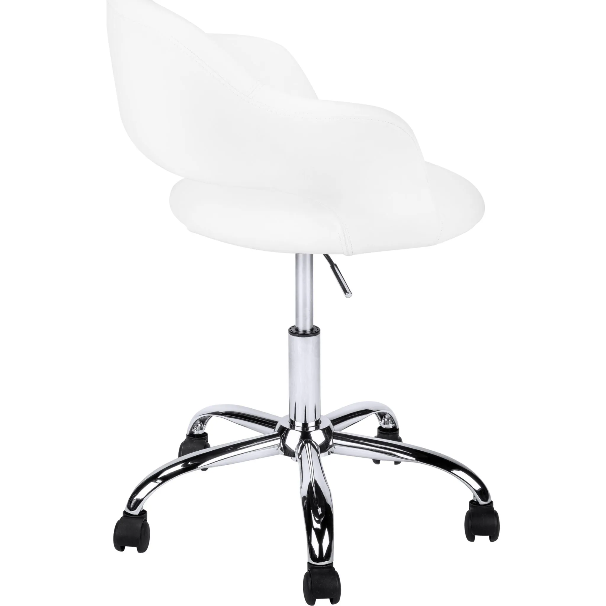 Padded Office Chair - White