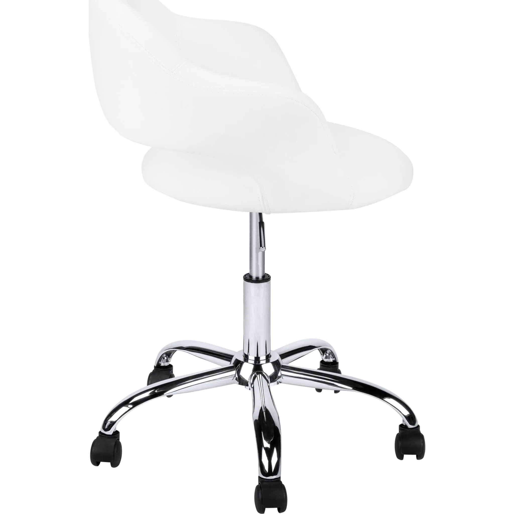 Padded Office Chair - White