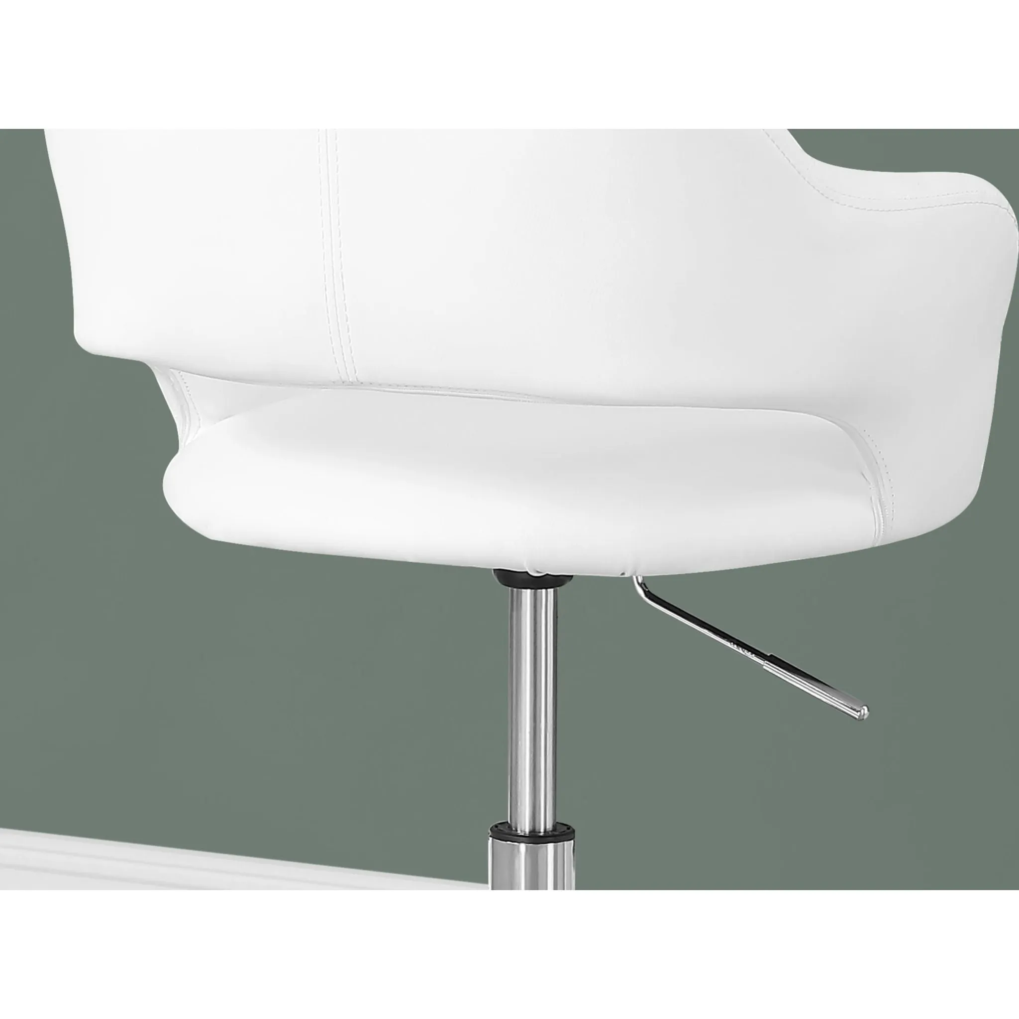 Padded Office Chair - White