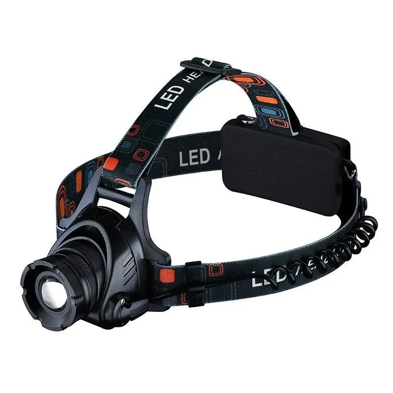 PANYUE Wholesale Bright light 1000 Lumens 2*18650 Rechargeable Battery T6 LED headlamp headlight Head Flashlight Torch Zoomable