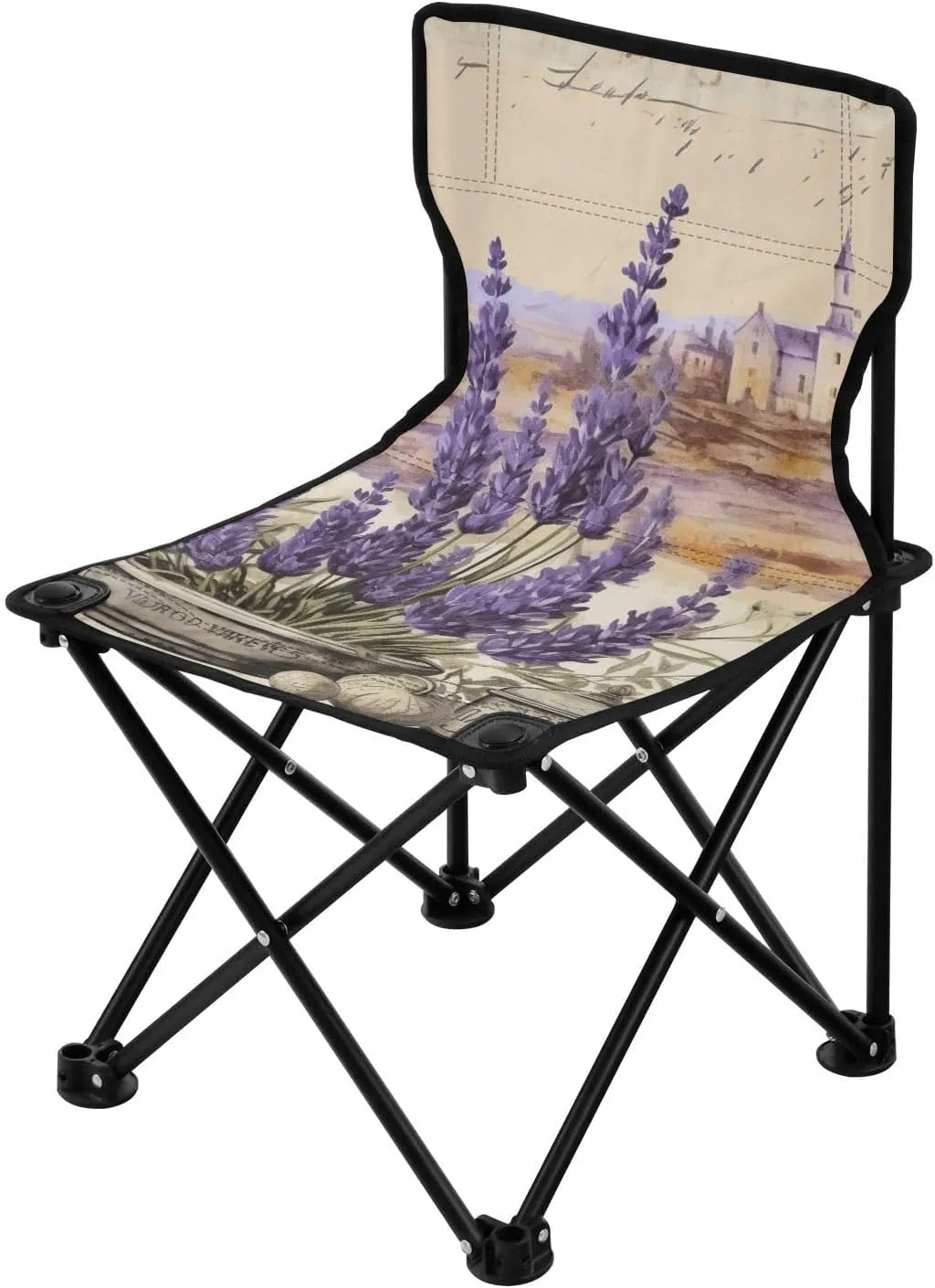 Peppermint Portable Outdoor Folding Chair Anti-Slip Padded Oxford Cloth Stool Camping Chair Small for Beach Hiking Fishing Gardening Quad Camp Chair