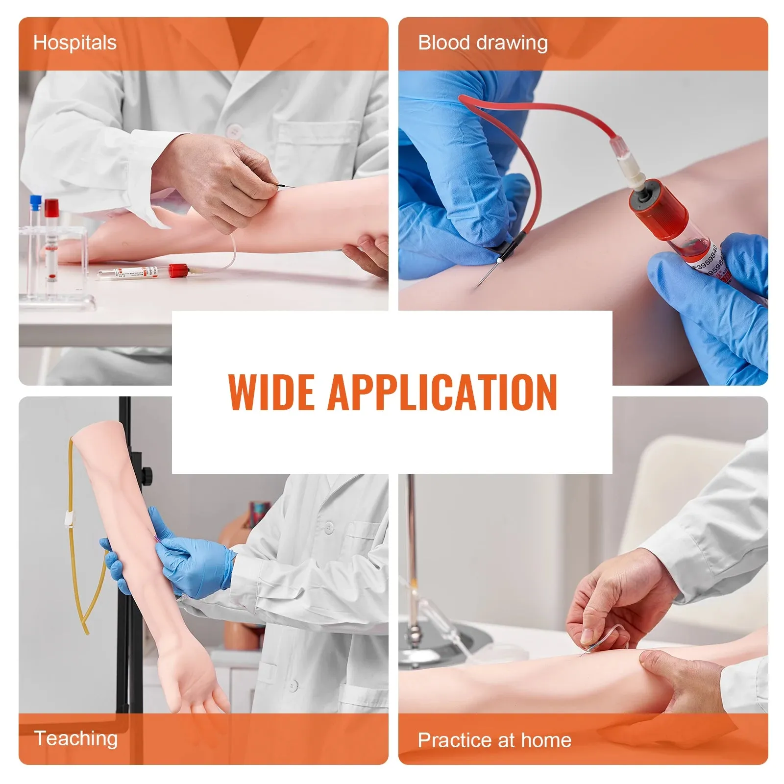 Phlebotomy Practice Kit – Complete IV Venipuncture Training Kit with Carrying Bag for Students & Interns