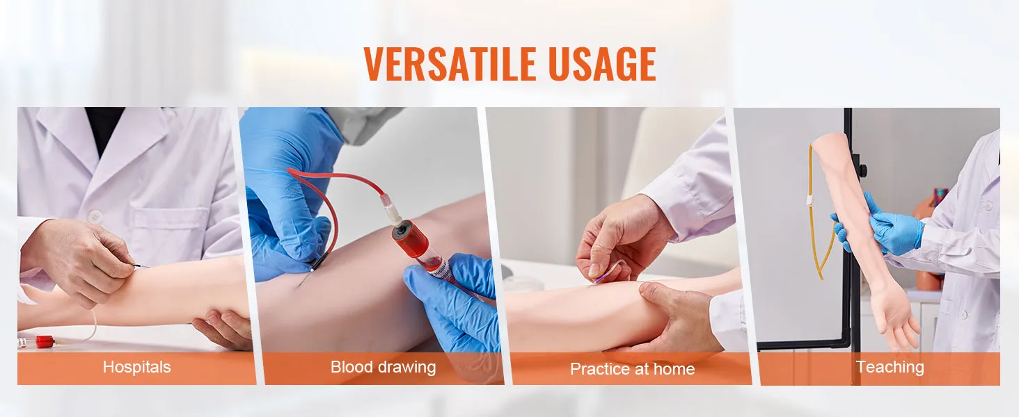 Phlebotomy Practice Kit – Complete IV Venipuncture Training Kit with Carrying Bag for Students & Interns
