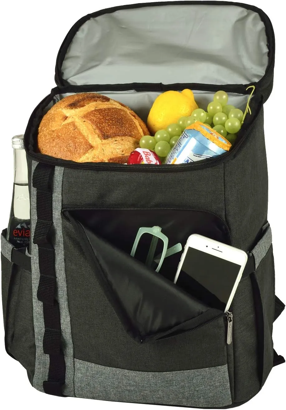 Picnic at Ascot Personalized Monogrammed Large 30 Can Capacity Cooler Backpack- Lightweight Insulated & Leak-Proof - Designed & Quality Approved in USA
