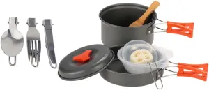 Picnic Pot Set 2-Person Camping Cooking Pot Utensils Compact Portable Cooking Kit Outdoor Cooking Equipment Versatile for Camping Hiking