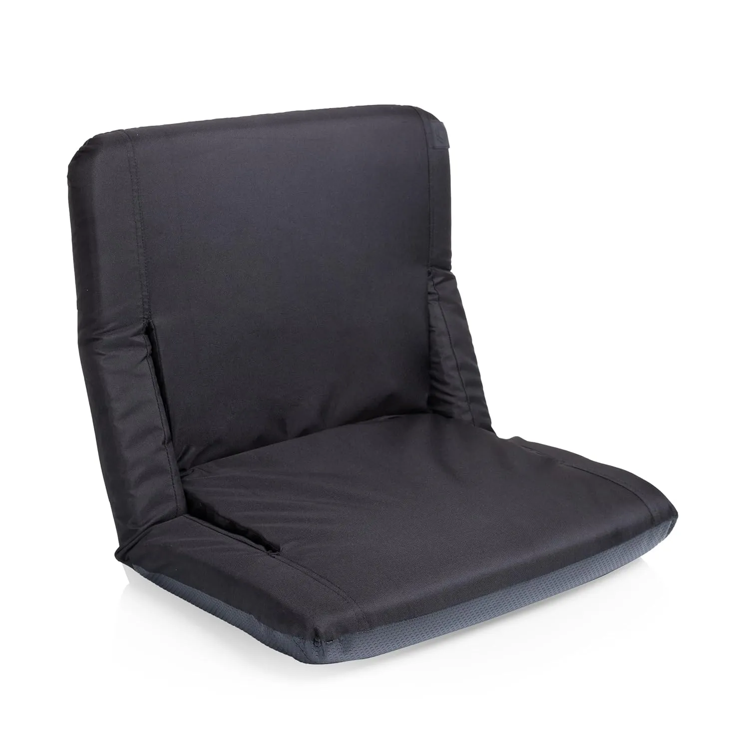 PICNIC TIME Black Atlanta Falcons Ventura Seat Portable Recliner Chair