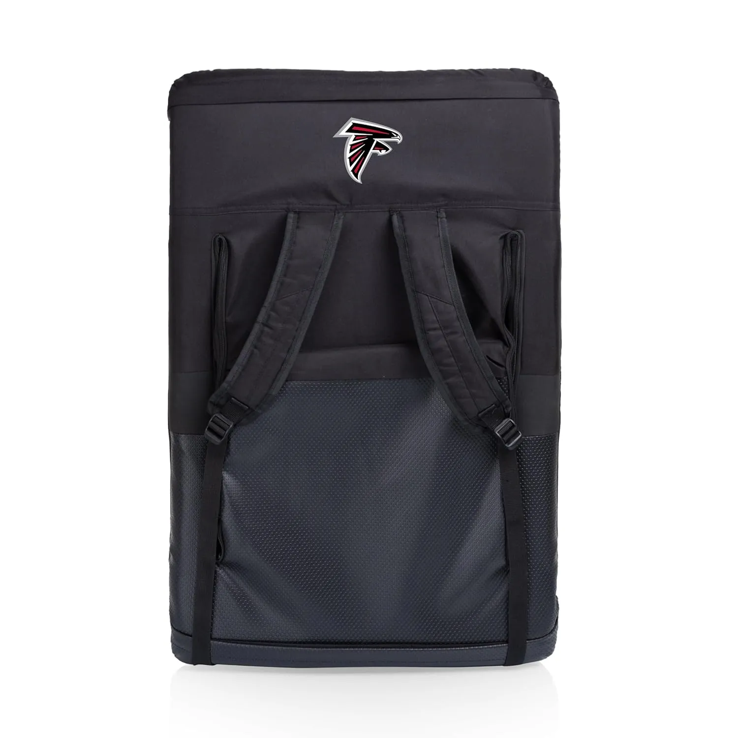 PICNIC TIME Black Atlanta Falcons Ventura Seat Portable Recliner Chair