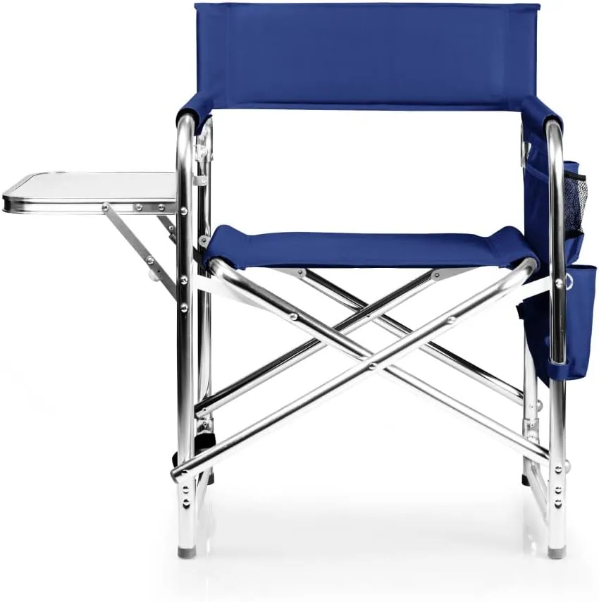 PICNIC TIME NCAA Cal Bears Sports Chair with Side Table - Beach Chair - Camp Chair for Adults