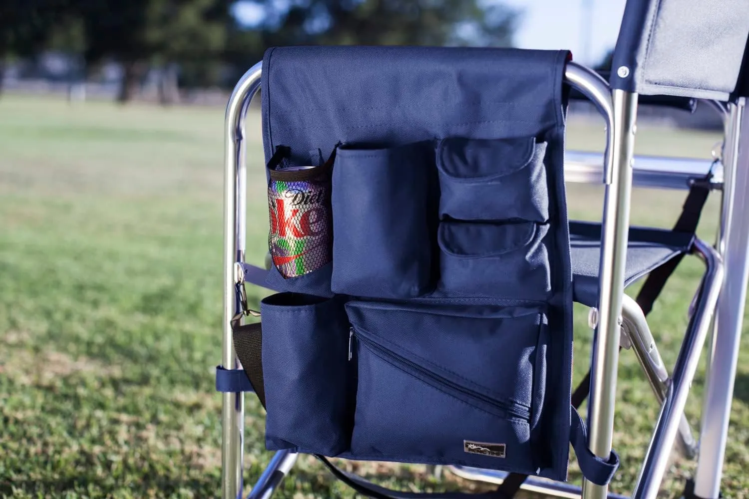 PICNIC TIME NCAA Cal Bears Sports Chair with Side Table - Beach Chair - Camp Chair for Adults