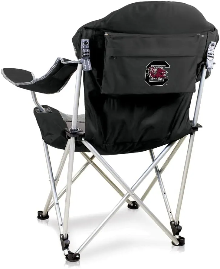 PICNIC TIME NCAA Razorbacks Reclining Camp Chair - Beach Chair for Adults - Sports Chair with Carry Bag
