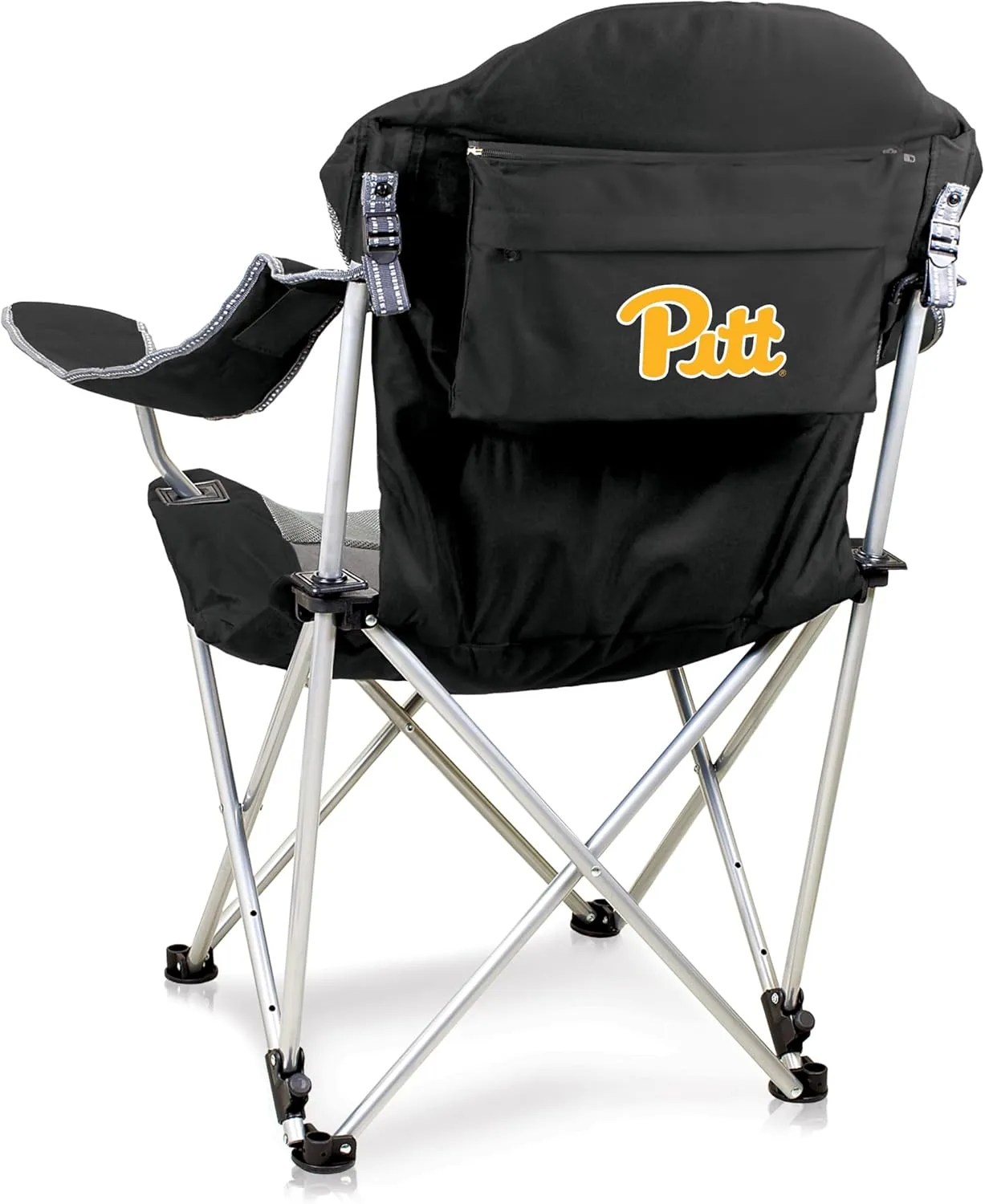 PICNIC TIME NCAA Razorbacks Reclining Camp Chair - Beach Chair for Adults - Sports Chair with Carry Bag