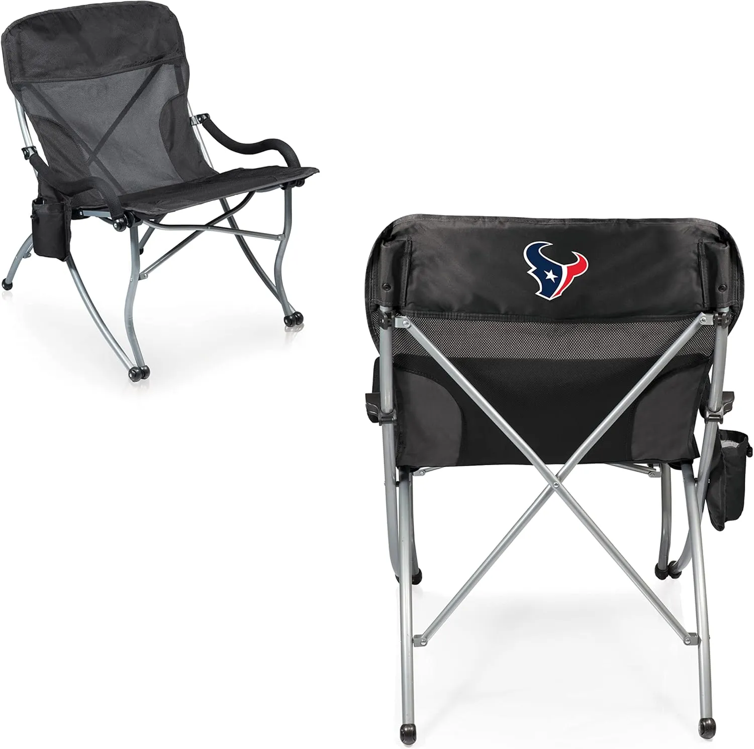 PICNIC TIME NFL PT-XL Heavy Duty Camping Chair, XL Beach Chair, 400 lb Capacity Camp Chair