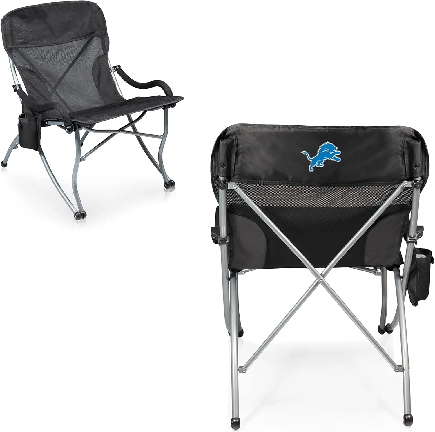 PICNIC TIME NFL PT-XL Heavy Duty Camping Chair, XL Beach Chair, 400 lb Capacity Camp Chair